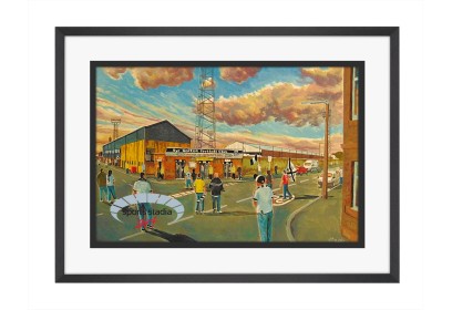 Somerset Park Stadium 'Going to the Match' Fine Art Print - Ayr United FC